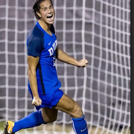 Kayla Mckenna Duke soccer celebrating