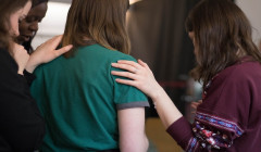 group of women praying